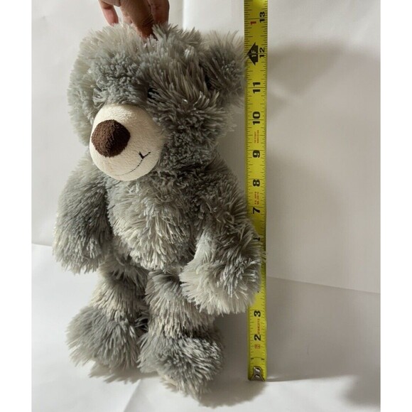 DanDee Walmart gray plush teddy bear cream white brown nose stuffed - Picture 5 of 5